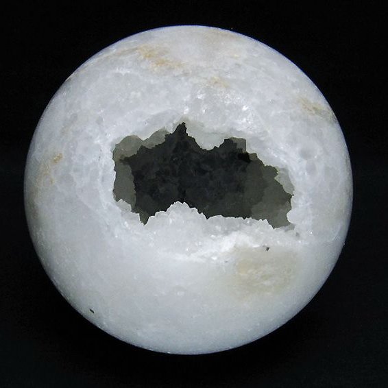 1.1Kg モロッコ産 水晶 笑口 丸玉 113mm [T722-1041]