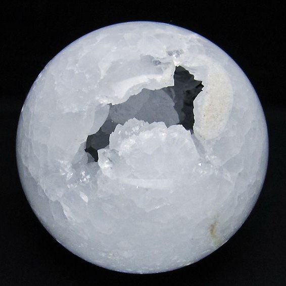 1.1Kg モロッコ産 水晶 笑口 丸玉  96mm [T722-759]