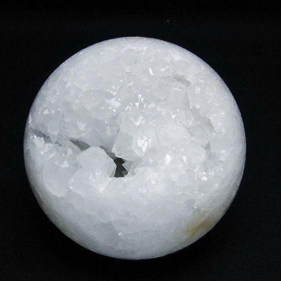 モロッコ産 水晶 笑口 丸玉 70mm [t722-873]