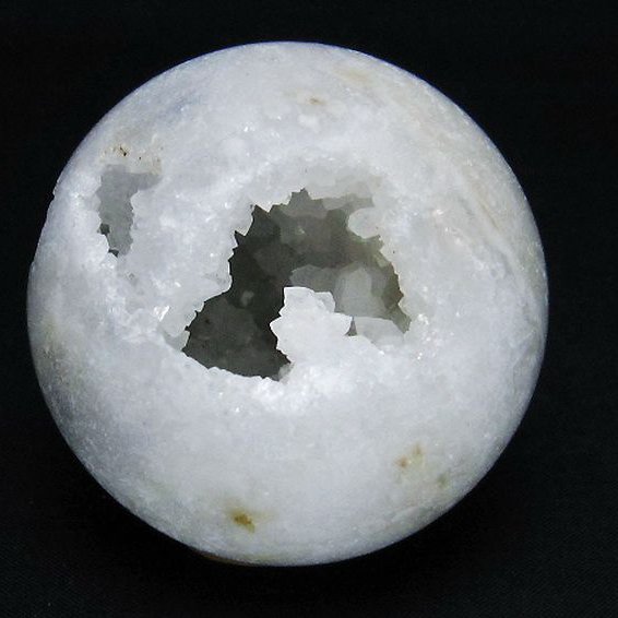 モロッコ産 水晶 笑口 丸玉 64mm [t722-938]