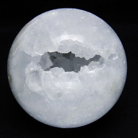 モロッコ産 水晶 笑口 丸玉 81mm [T722-945]