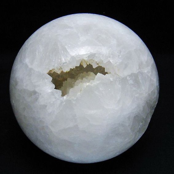 1.5Kg モロッコ産 水晶 笑口 丸玉 110mm [T722-988]