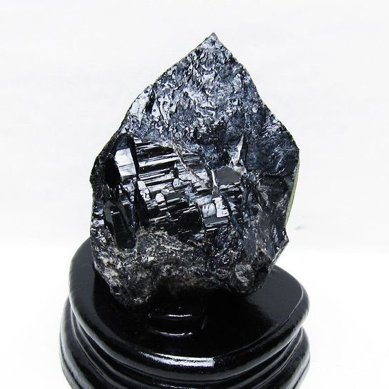 1.1Kg 山東省産 モリオン 純天然 黒水晶 原石[T728-2325]