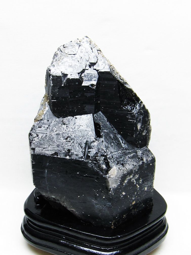 3.2Kg 山東省産 モリオン 純天然 黒水晶 原石[T728-2404]