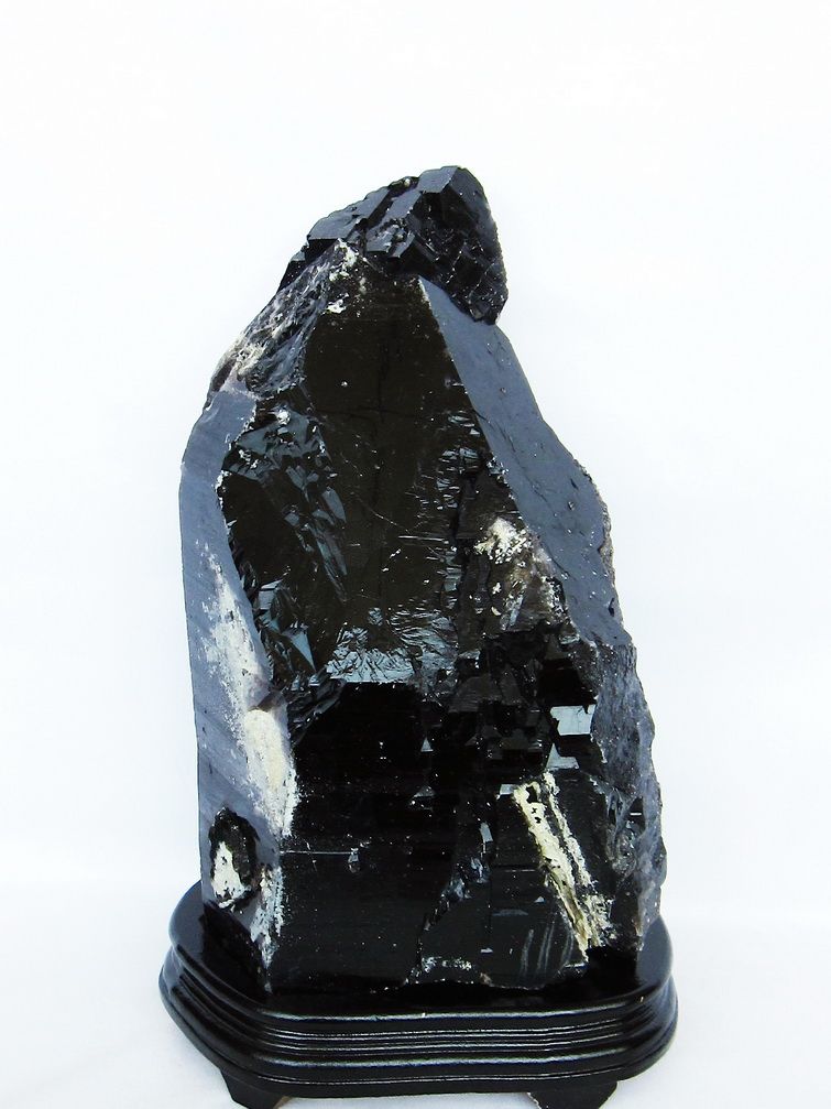 13.1Kg 山東省産 モリオン 純天然 黒水晶 原石 同梱不可 [t728-2438]