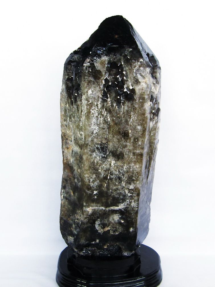 28.8Kg モリオン 純天然 黒水晶 カテドラルライブラリー 水晶 原石同梱不可[T735-3736]