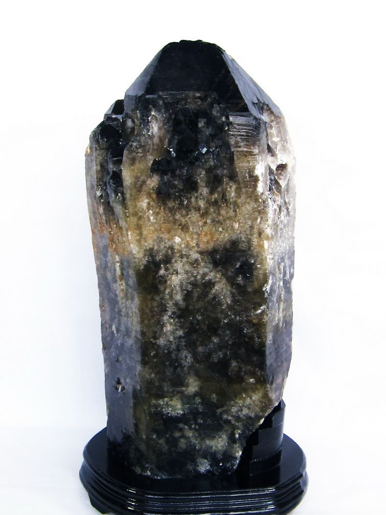 31.8Kg モリオン 純天然 黒水晶 カテドラルライブラリー 水晶 原石同梱不可[T735-3760]