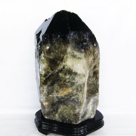 23.1Kg モリオン 純天然 黒水晶 カテドラルライブラリー 水晶 原石 同梱不可 [T735-3860]