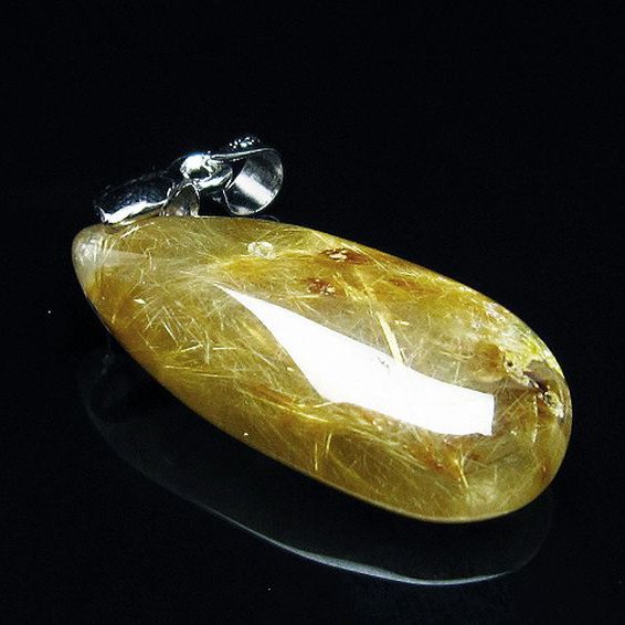 ゴールドタイチンルチル ペンダント [T741-1523]