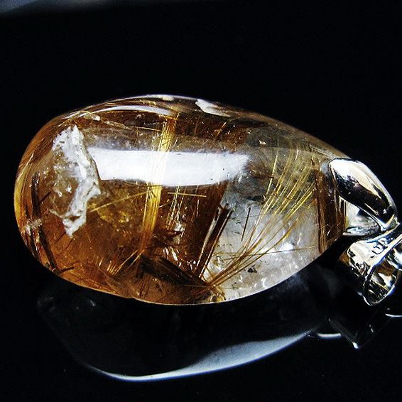 ゴールドタイチンルチル ペンダント [T741-2001]