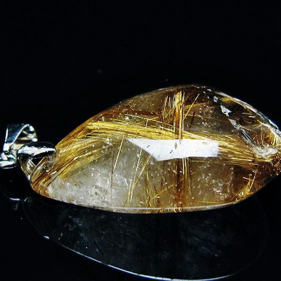 ゴールドタイチンルチル ペンダント [T741-2004]