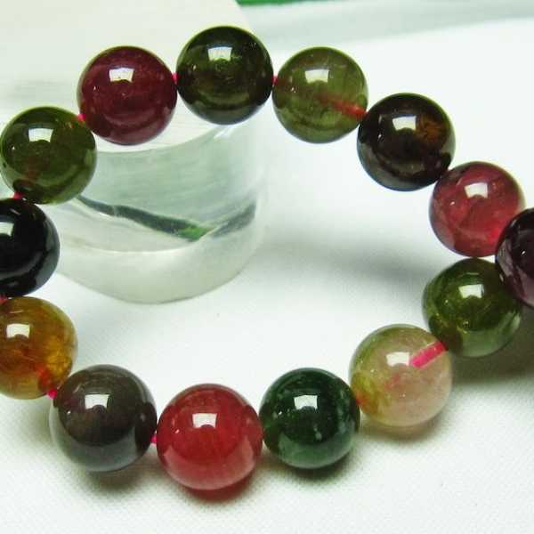 ミックスカラートルマリン ブレスレット 9mm [T75-5417]