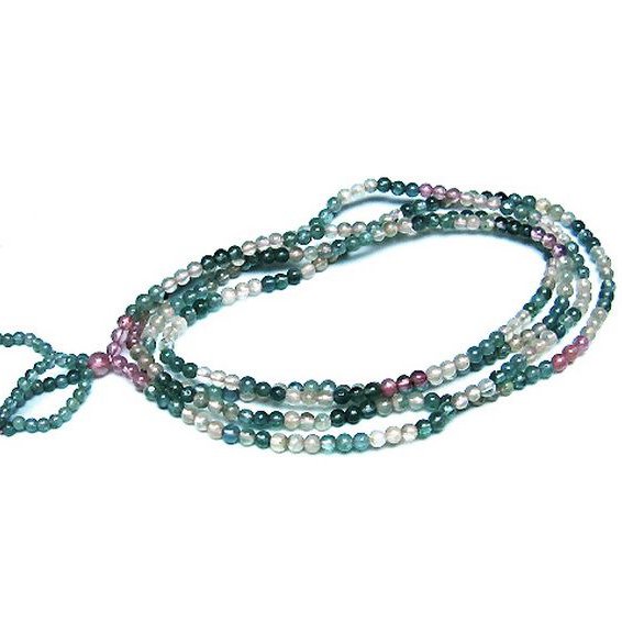 ミックスカラートルマリン ブレスレット 4mm [t75-7407]