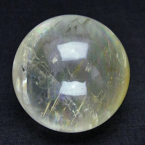 虹入り カルサイト 丸玉 51mm [T758-1520]