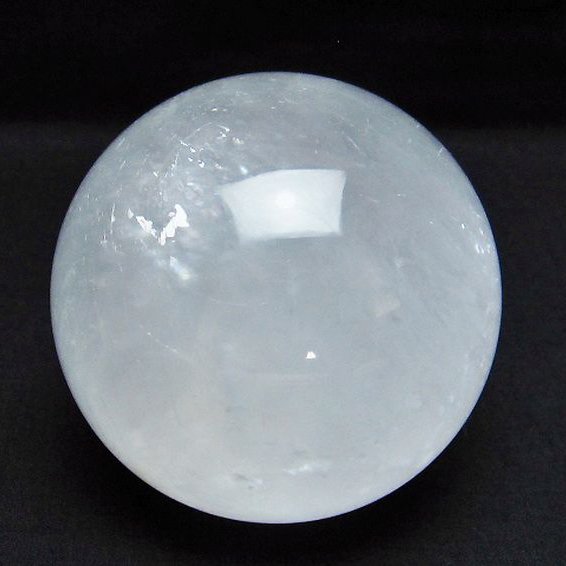 虹入り カルサイト 丸玉 83mm [T758-2080]