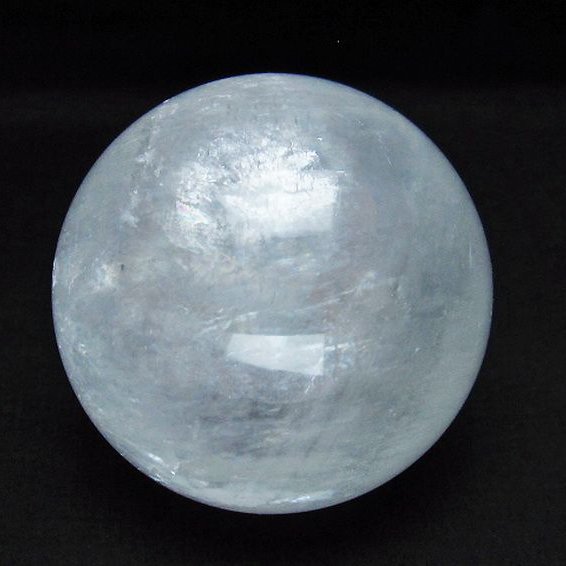 虹入り カルサイト 丸玉 74mm [T758-2152]