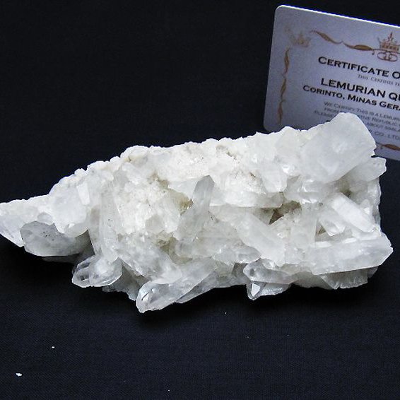 レムリアンシード 水晶 クラスター ミナスジェライス州コリント産  ※証明書付き[T759-1256]