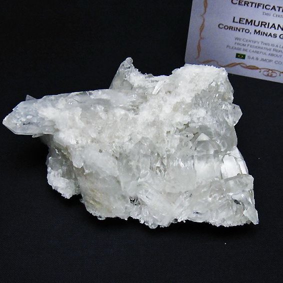 レムリアンシード 水晶 クラスター ミナスジェライス州コリント産 ※証明書付き [t759-1272]