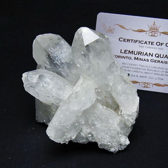 レムリアンシード 水晶 クラスター ミナスジェライス州コリント産  ※証明書付き[T759-1351]