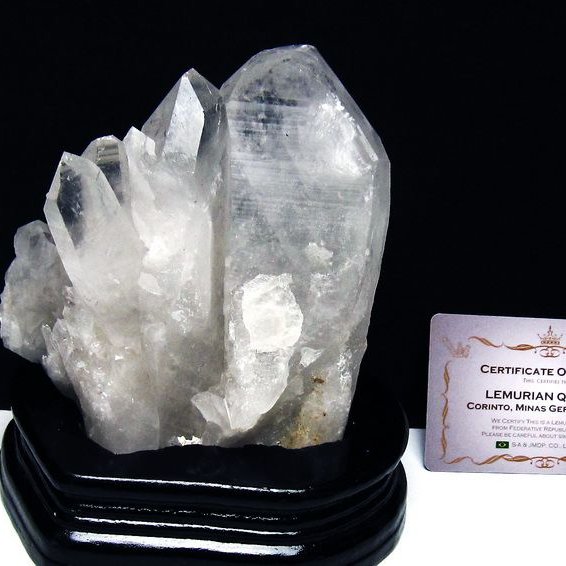 レムリアンシード水晶クラスター ミナスジェライス州コリント産 ※証明書付き[T760-3342]