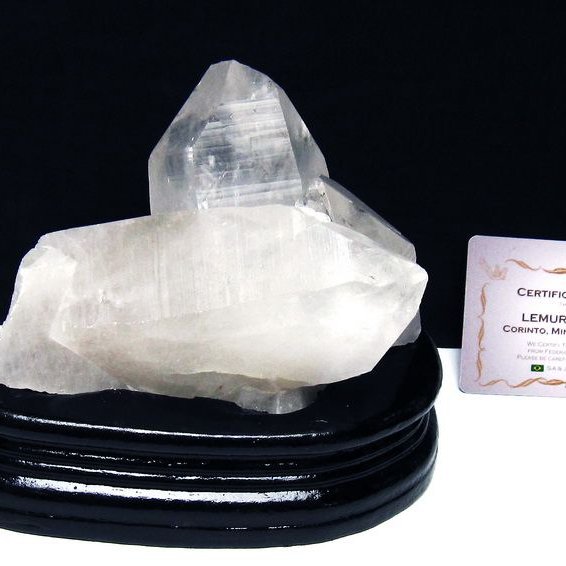 レムリアンシード水晶クラスター ミナスジェライス州コリント産 ※証明書付き[T760-3348]