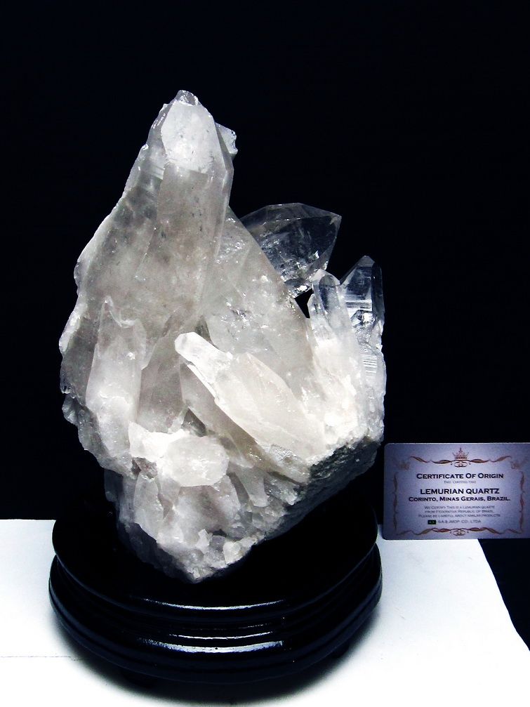 3Kg レムリアンシード水晶クラスター ミナスジェライス州コリント産 ※証明書付き[T760-3371]