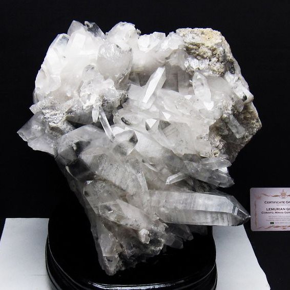 8.5Kg レムリアンシード水晶クラスター ミナスジェライス州コリント産 ※証明書付き[T760-3395]