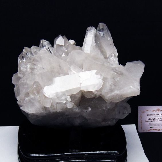 5.7Kg レムリアンシード水晶クラスター ミナスジェライス州コリント産 ※証明書付き[T760-3398]