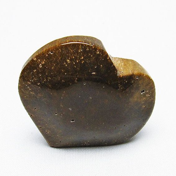 ルチルインアゲート ハート 置物[T763-3511]