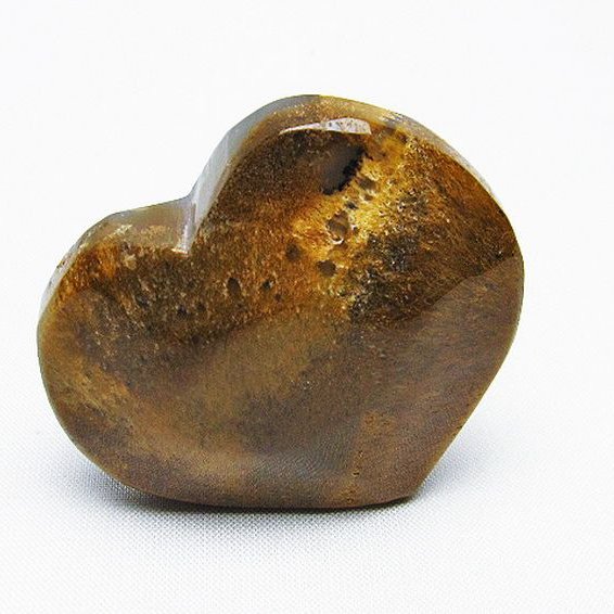 ルチルインアゲート ハート 置物 [t763-3622]