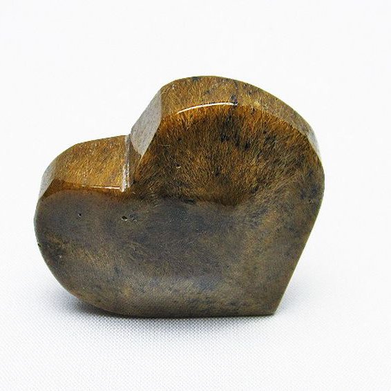 ルチルインアゲート ハート 置物[T763-3651]