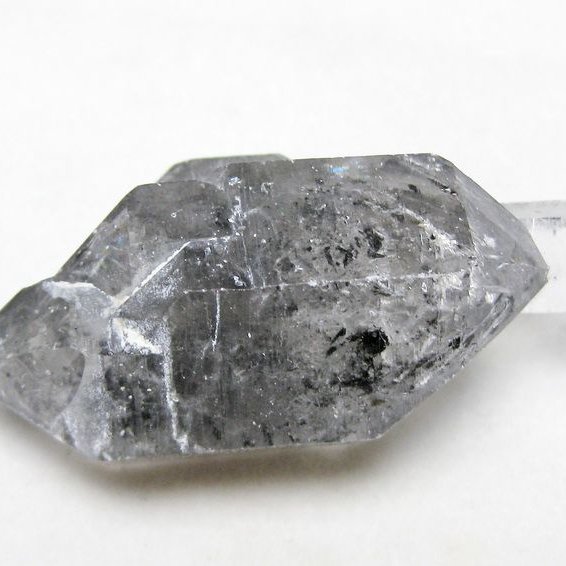 スティブナイト（輝安鉱）入り | ハーキマーダイヤモンド水晶 原石[T768-2541]