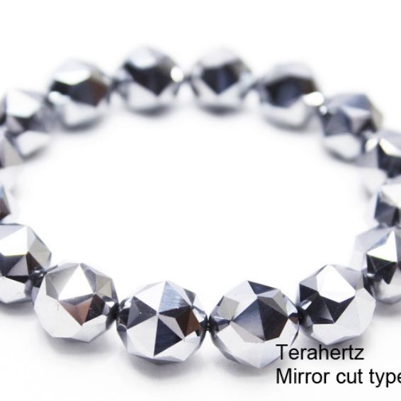 ★細胞活性化・健康★ テラヘルツブレスレット 美麗スターカット14mm 高純度15N 《rv》  [T793-14]