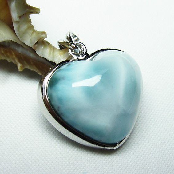 ラリマーハート ペンダント [T8-7711]