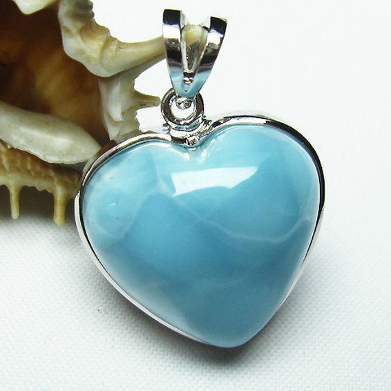 ラリマーハート ペンダント [T8-7718]