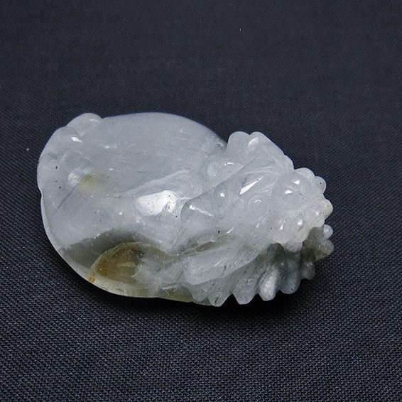 スーパーファントム水晶 龍亀 置物[T801-536]