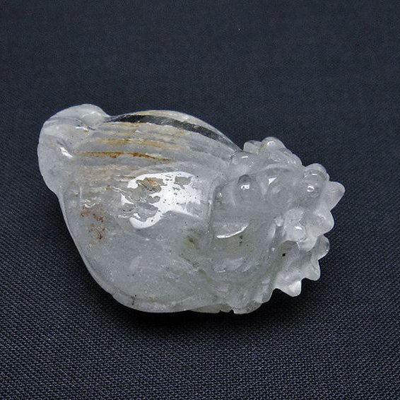 スーパーファントム水晶 龍亀 置物[T801-543]