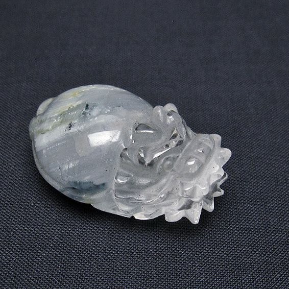 スーパーファントム水晶 龍亀 置物[T801-546]