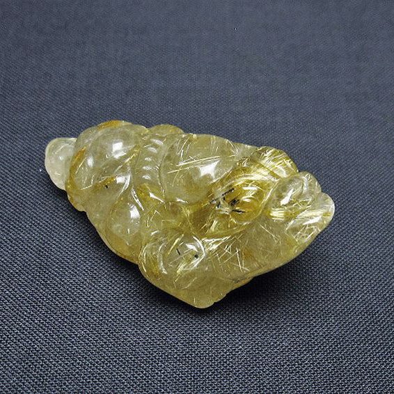 ゴールドタイチンルチル金蟾 置物[T801-608]