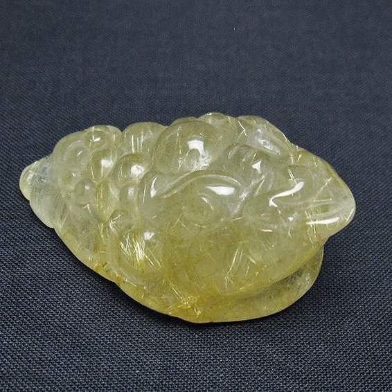 ゴールドタイチンルチル金蟾 置物 [t801-627]