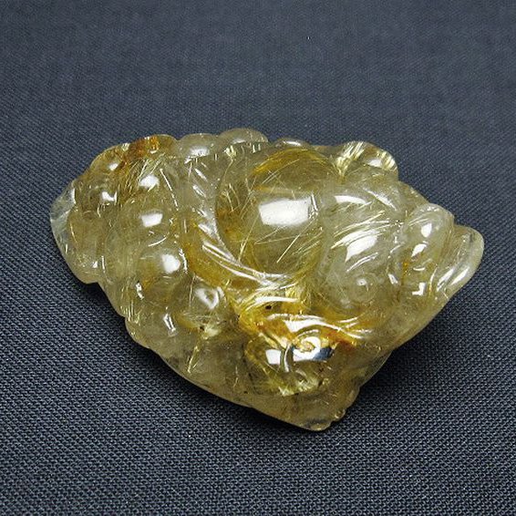 ゴールドタイチンルチル金蟾 置物 [t801-670]