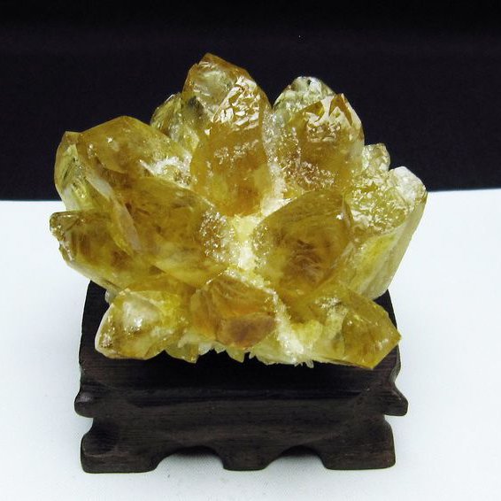 黄水晶 イエロークォーツ クラスター [T802-4495]