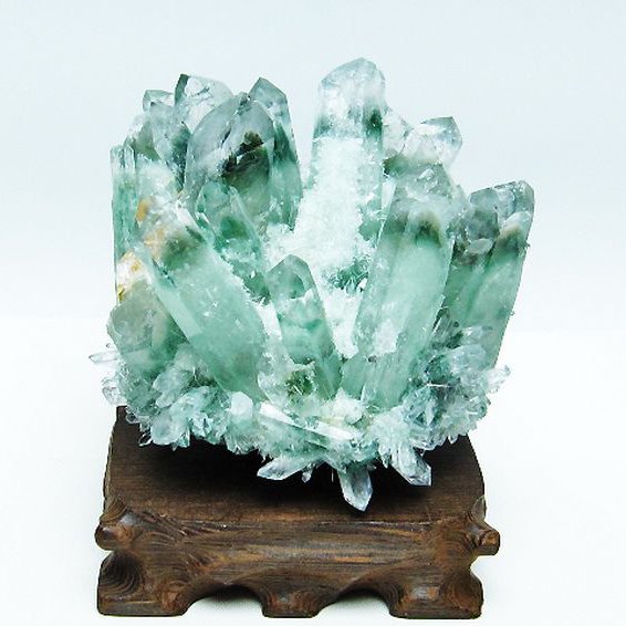 緑水晶 グリーンクォーツ クラスター[T802-5390]