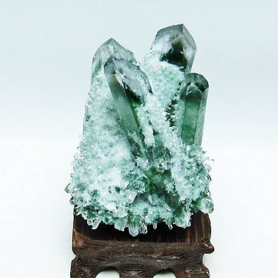 緑水晶 グリーンクォーツ クラスター [t802-5422]