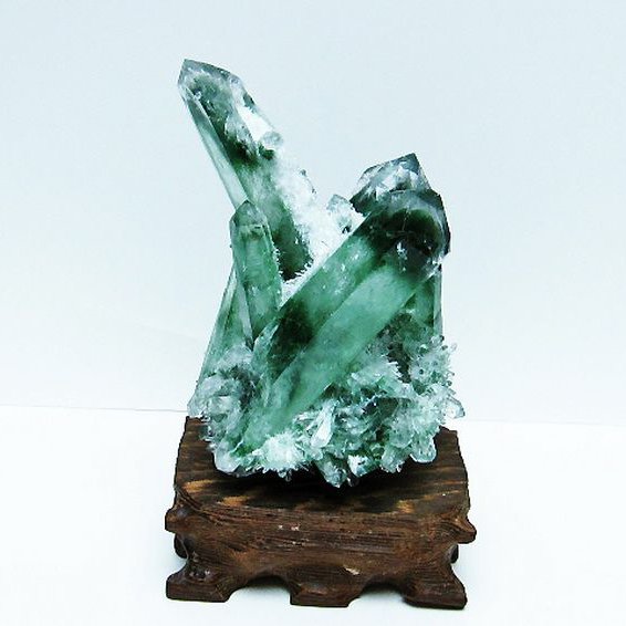 緑水晶 グリーンクォーツ クラスター[T802-5481]