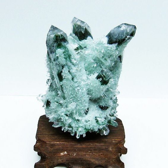 緑水晶 グリーンクォーツ クラスター[T802-5530]