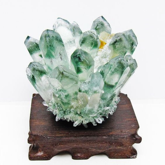 緑水晶 グリーンクォーツ クラスター[T802-5814]