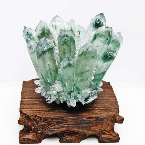 緑水晶 グリーンクォーツ クラスター[T802-5828]