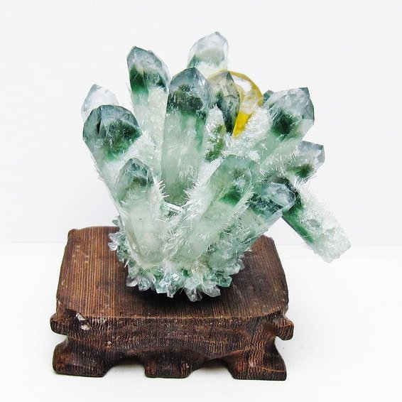 緑水晶 グリーンクォーツ クラスター[T802-5847]