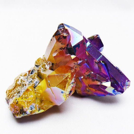 オーラ水晶 オーラクリスタル クラスター (レインボー)[T802-6127]